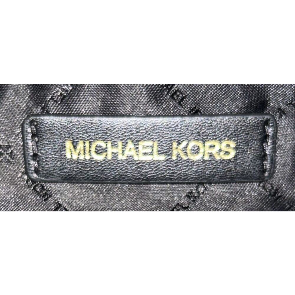 Michael Kors Camden Small Pebbled Leather Black Messenger Crossbody Bag - Picture 9 of 10